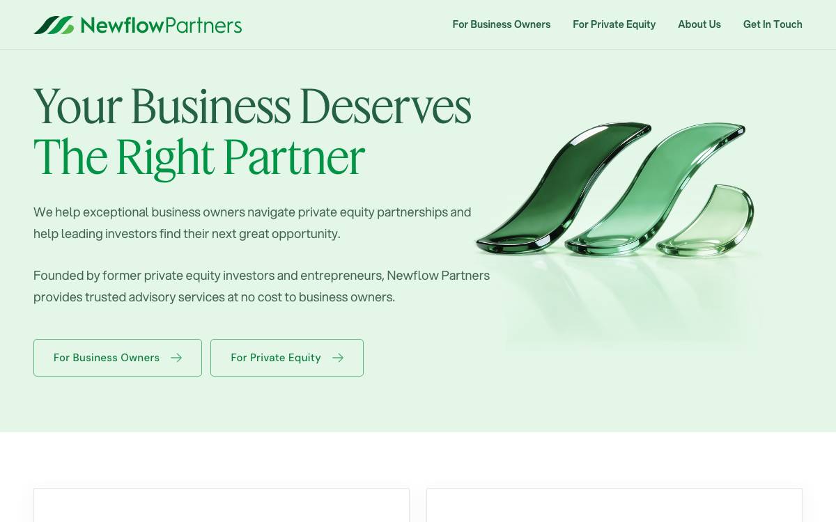 Newflow Partners website preview