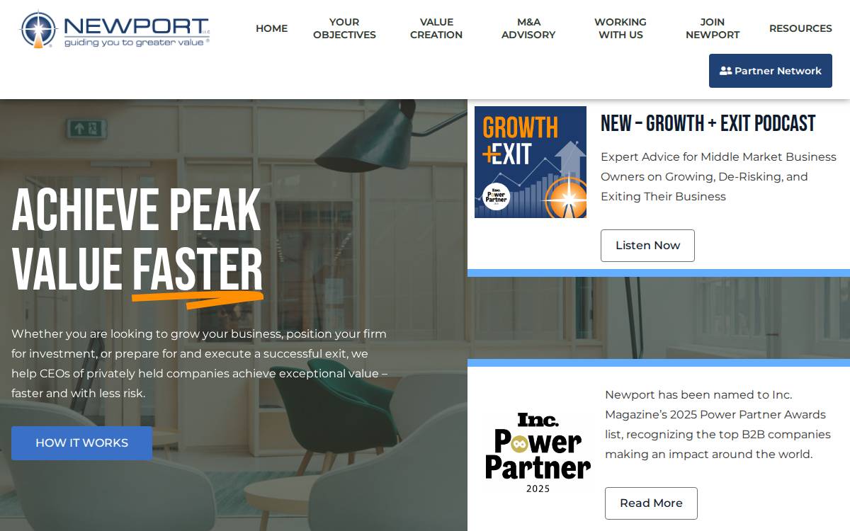 Newport LLC website preview