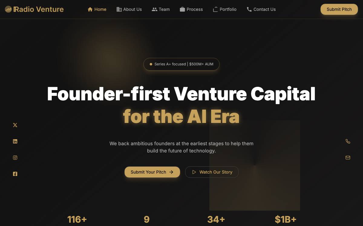 NewRadioVenture website preview