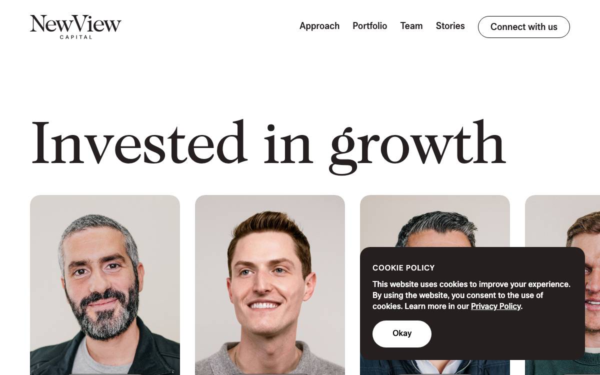 NewView Capital website preview