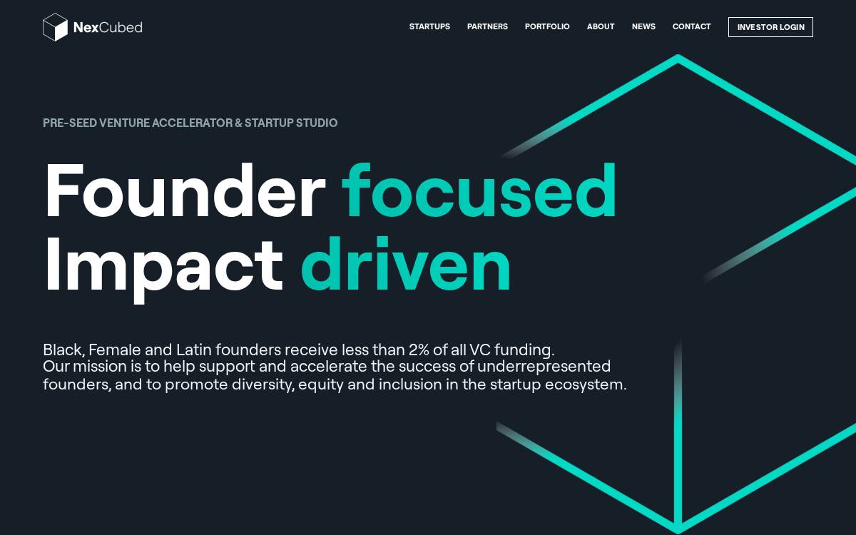 Nex Cubed website preview