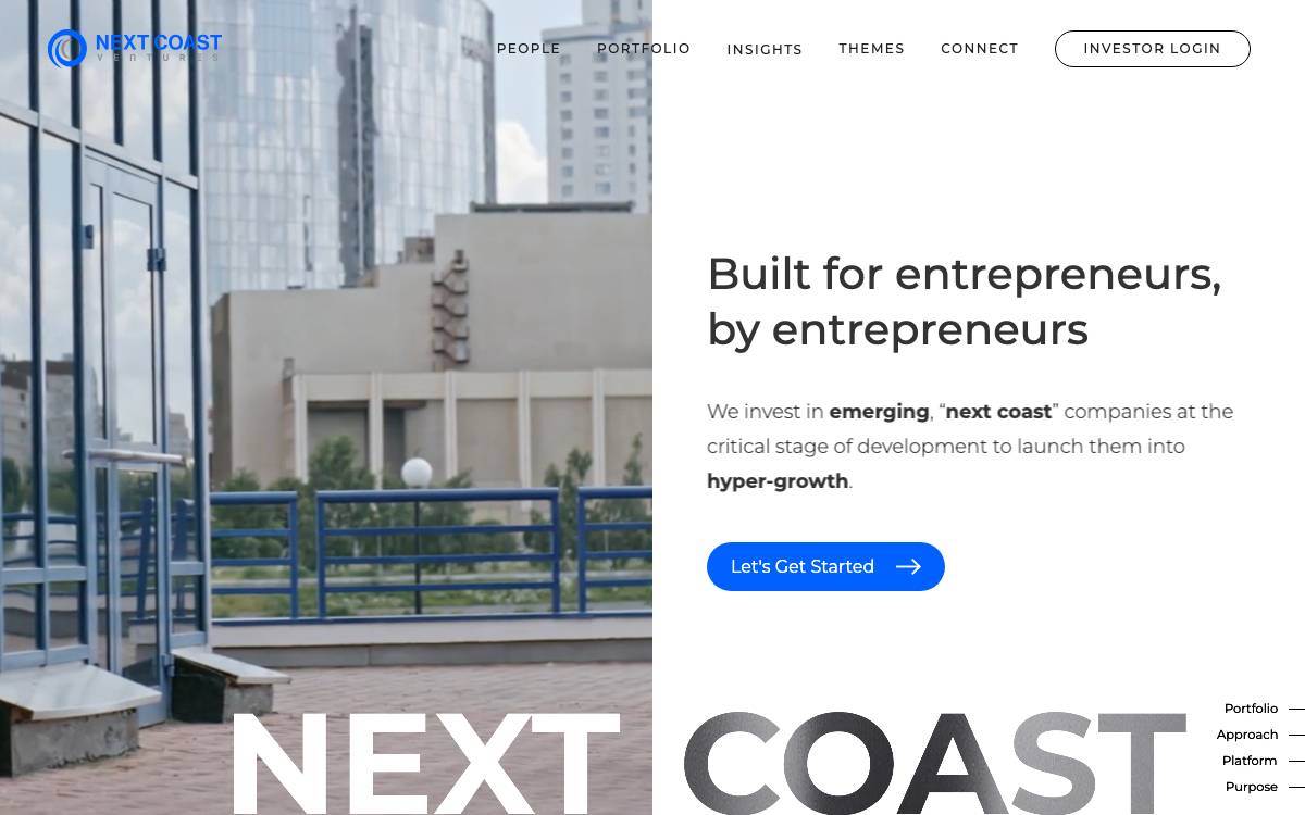 Next Coast Ventures website preview