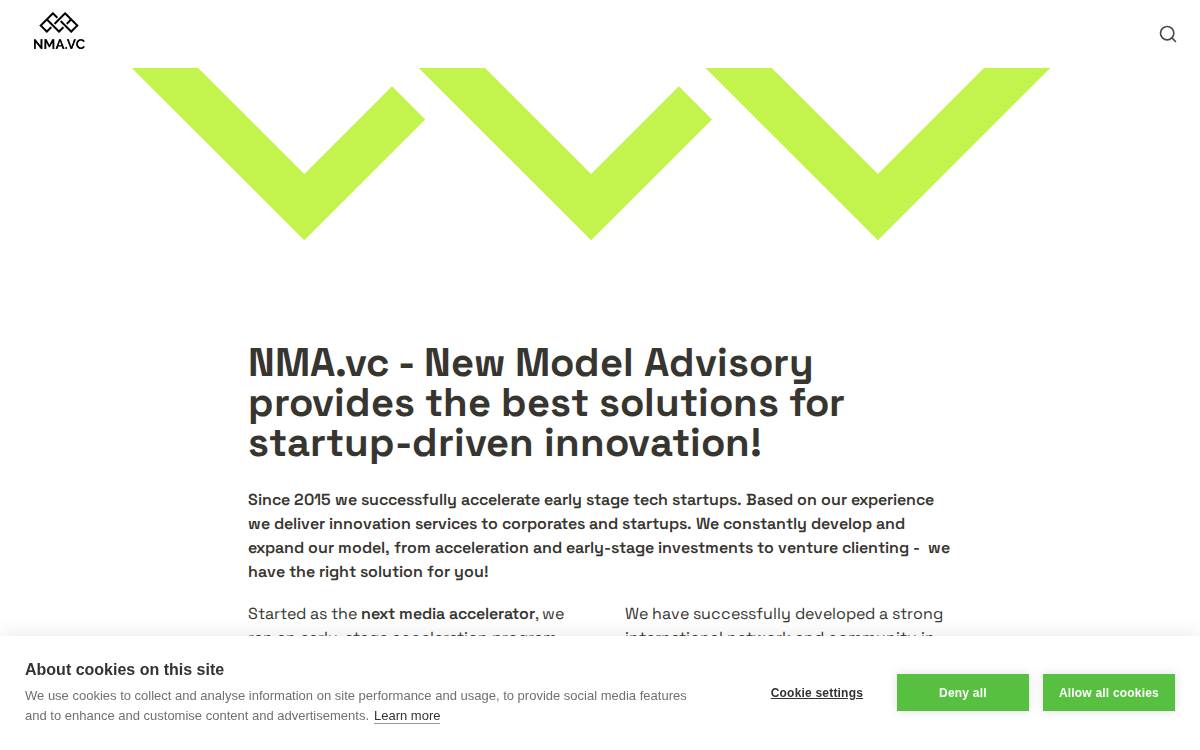 next media accelerator GmbH website preview