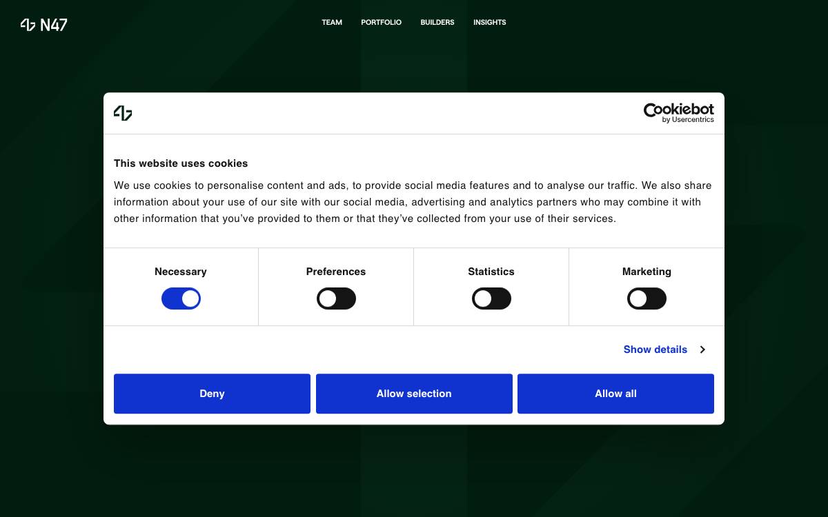 Next47 website preview