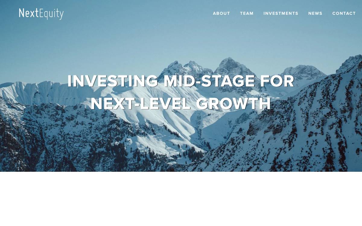 NextEquity Partners website preview