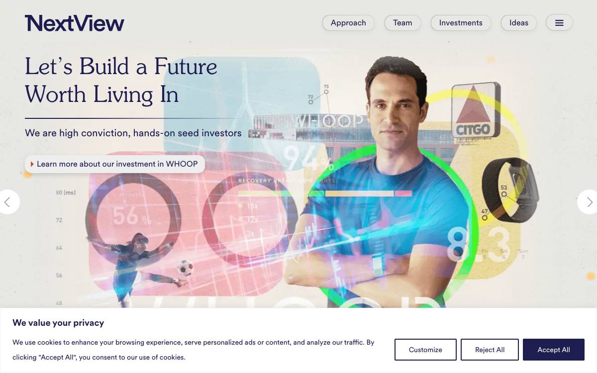 NextView Ventures website preview