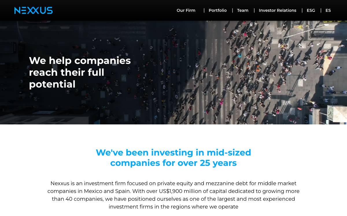 Nexxus Capital website preview