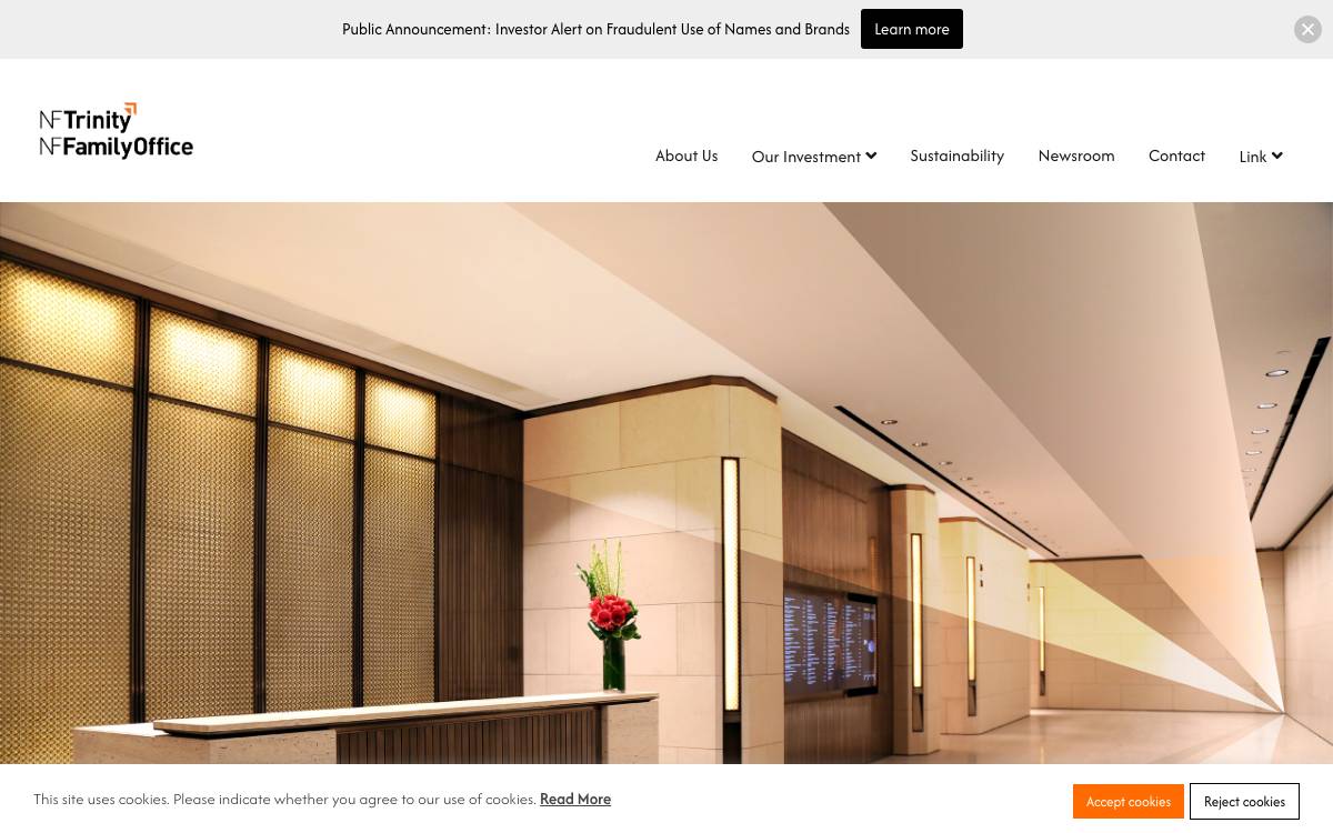 NF Trinity website preview