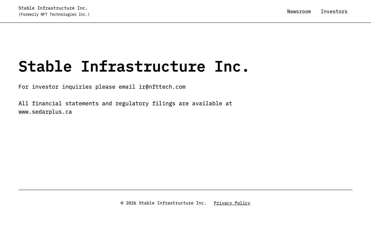 NFT Tech website preview