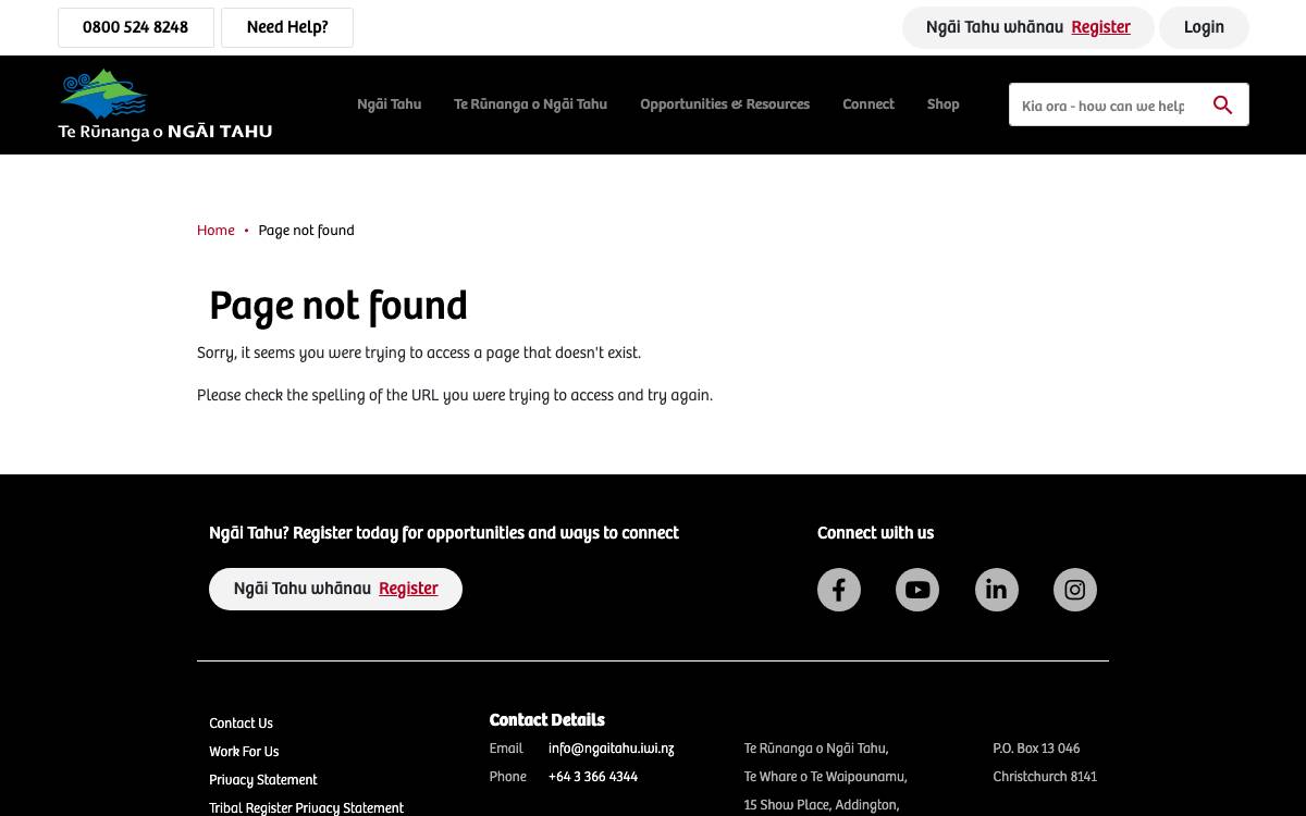 Ngāi Tahu Holdings website preview