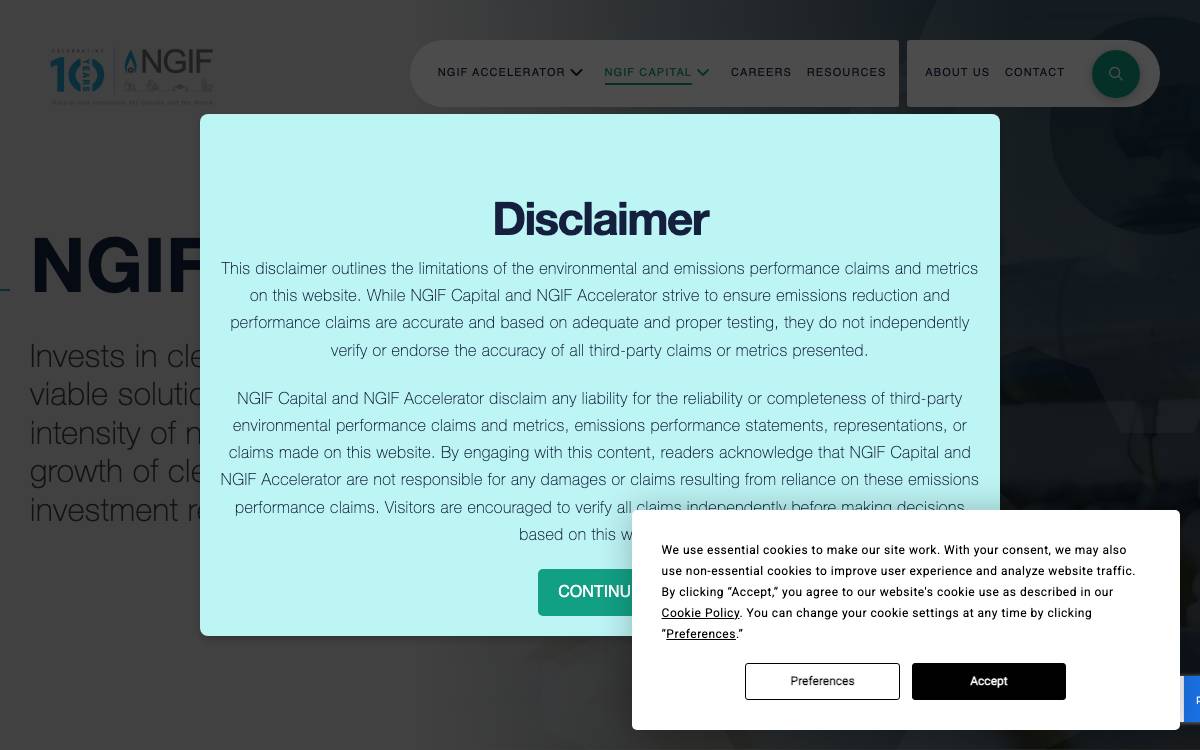 NGIF Capital website preview