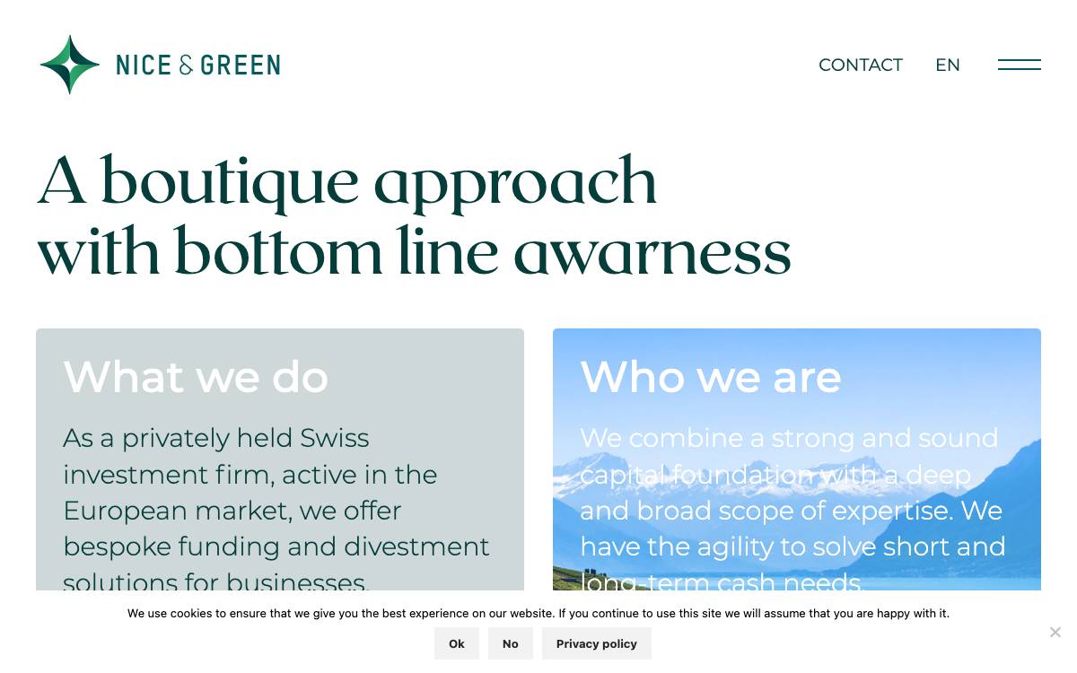 Nice & Green website preview