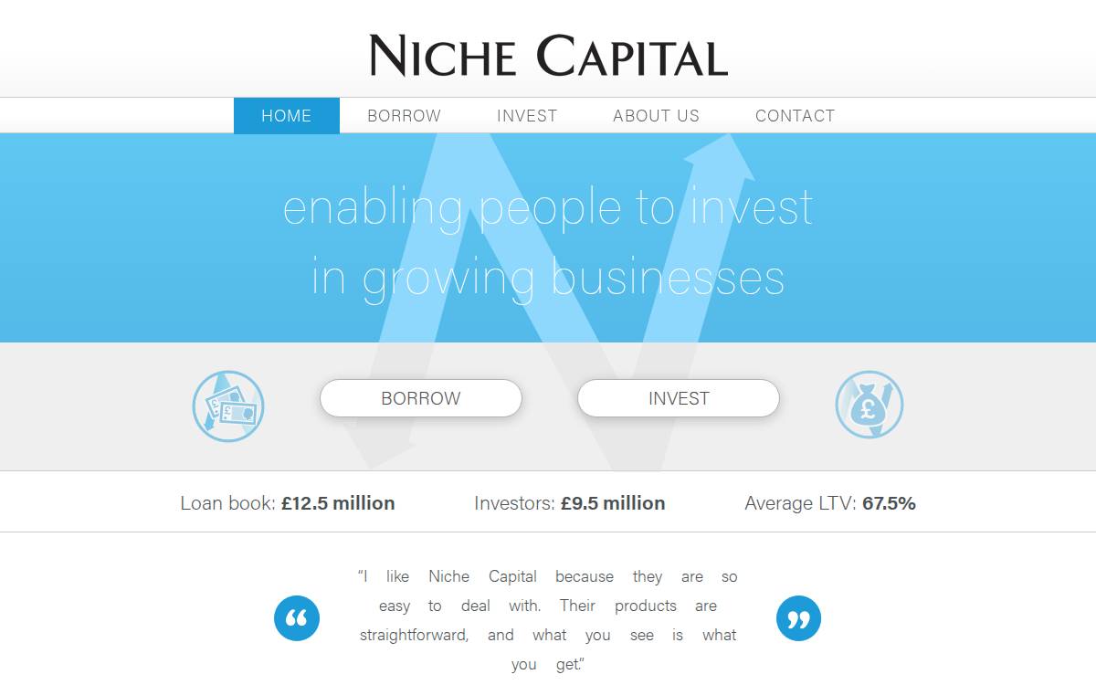 Niche Capital website preview