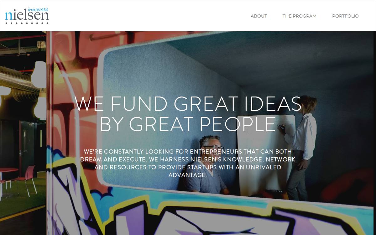 Nielsen Innovate website preview