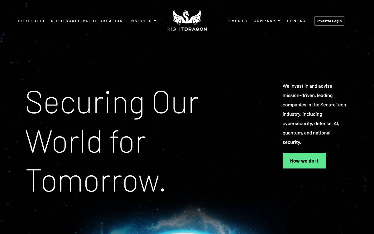 NightDragon website preview