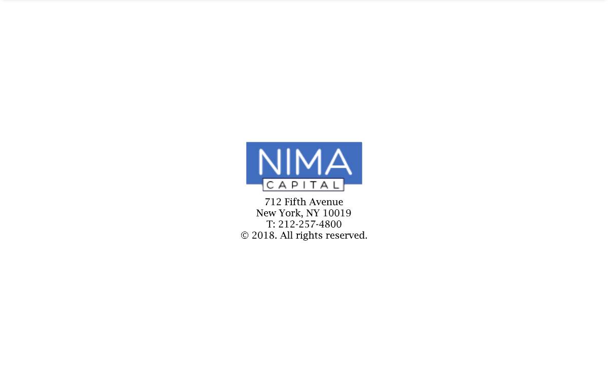 Nima Capital website preview