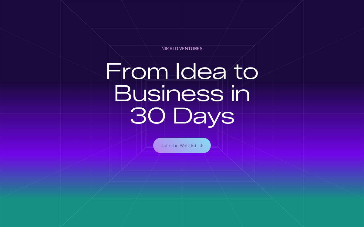Nimbld Ventures Ltd website preview