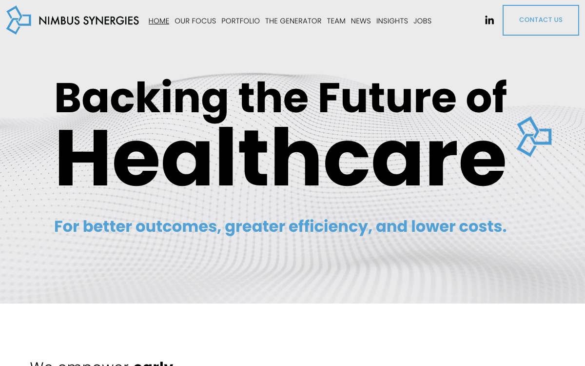 Nimbus Synergies Inc. website preview
