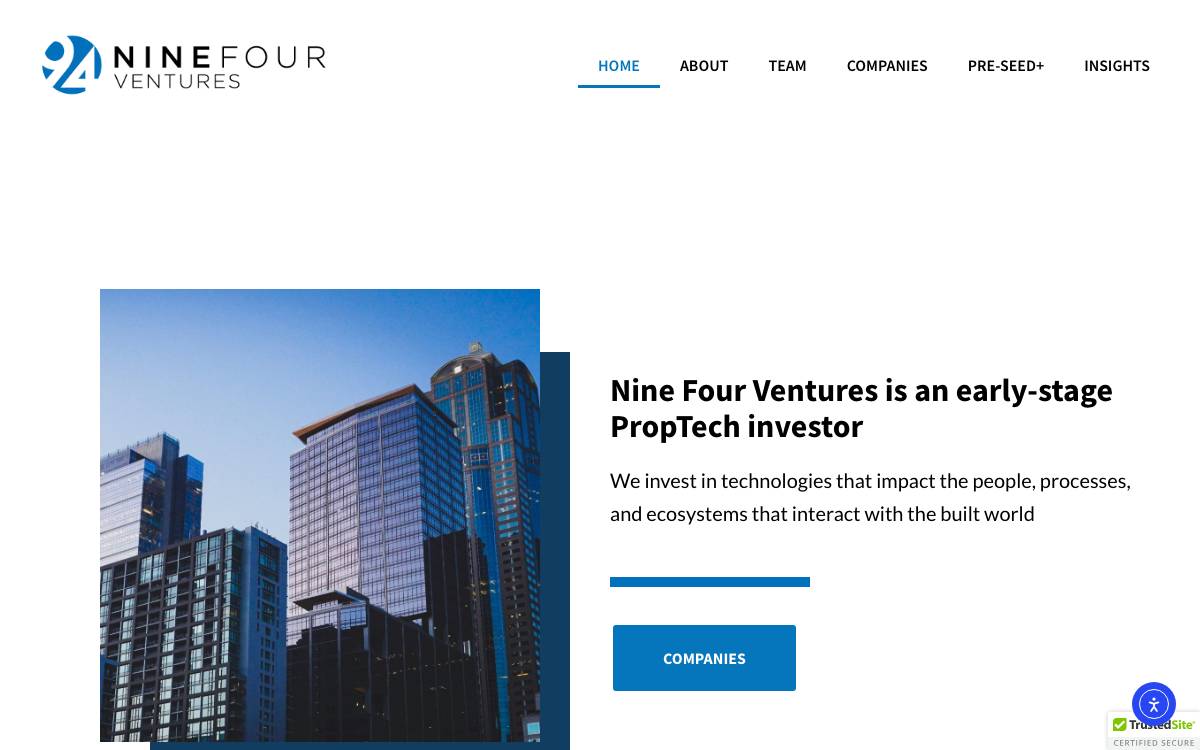 Nine Four Ventures website preview