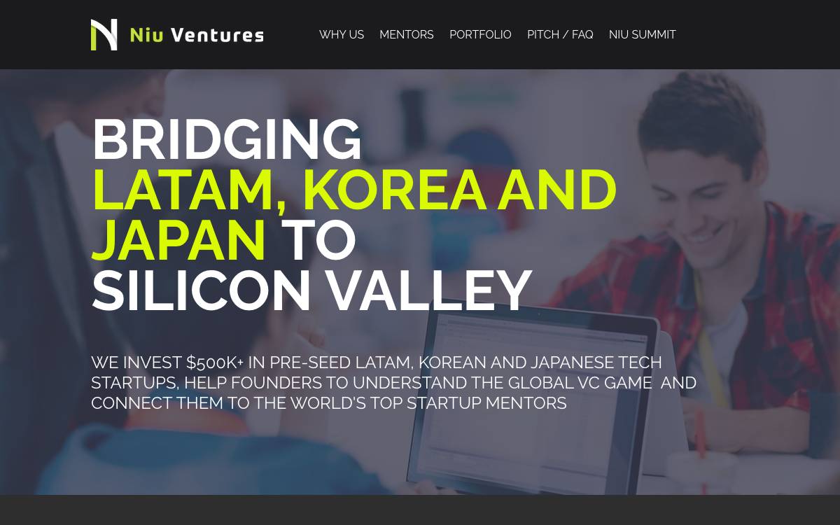 Niu Ventures website preview