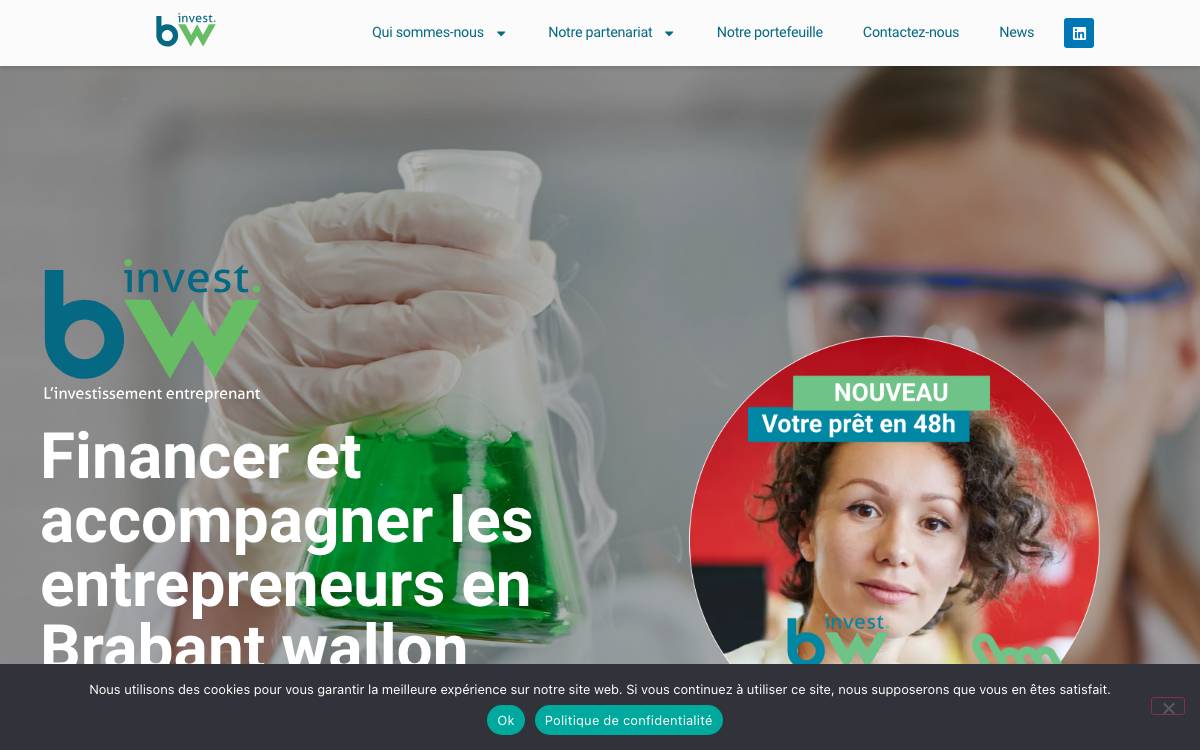 Nivelinvest website preview