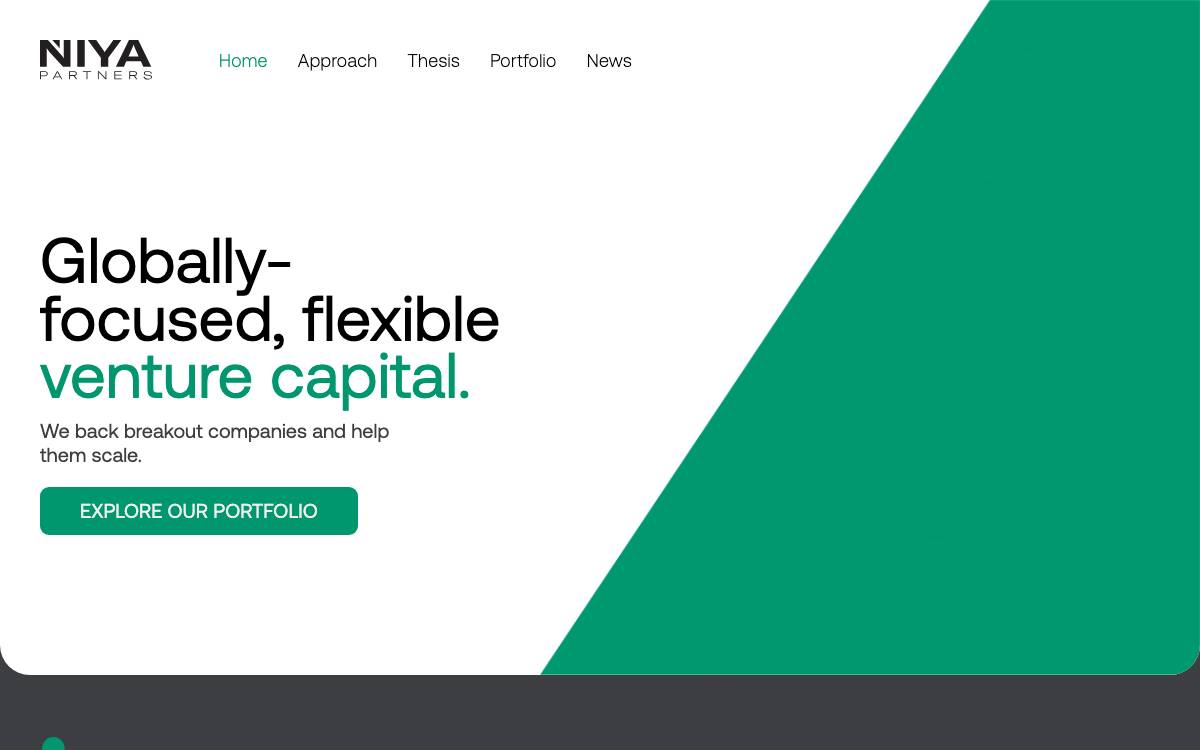 Niya Partners website preview