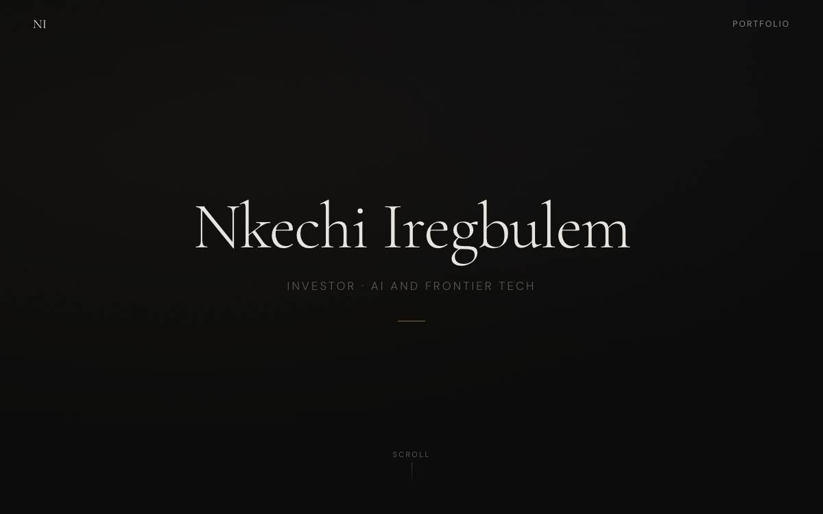 NKECHI IREGBULEM website preview