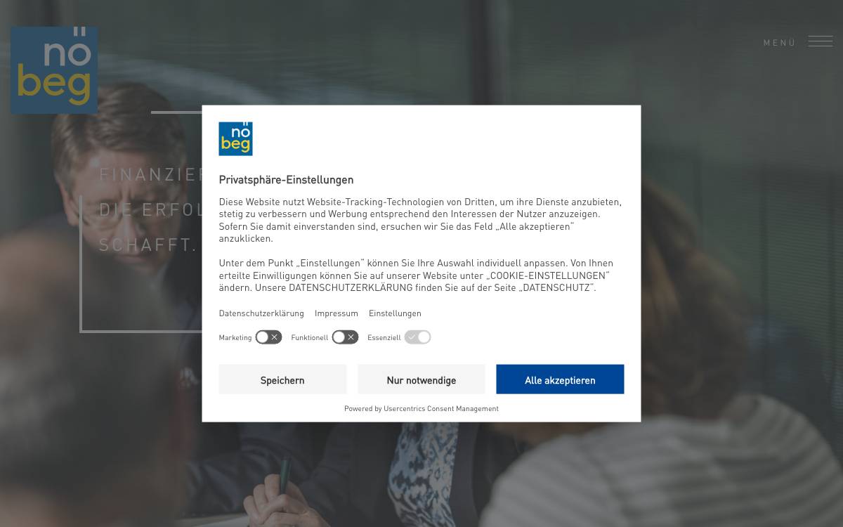 NÖ Bürgschaften und Beteiligungen GmbH website preview