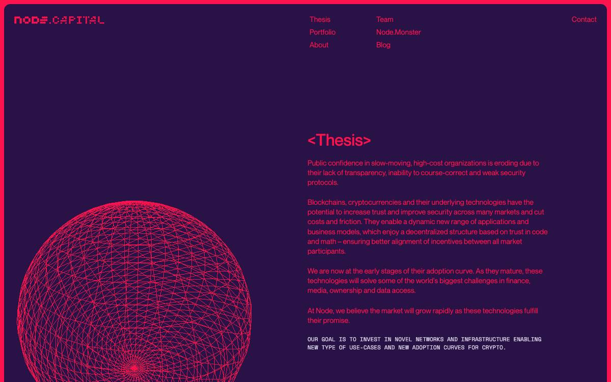 Node Capital website preview