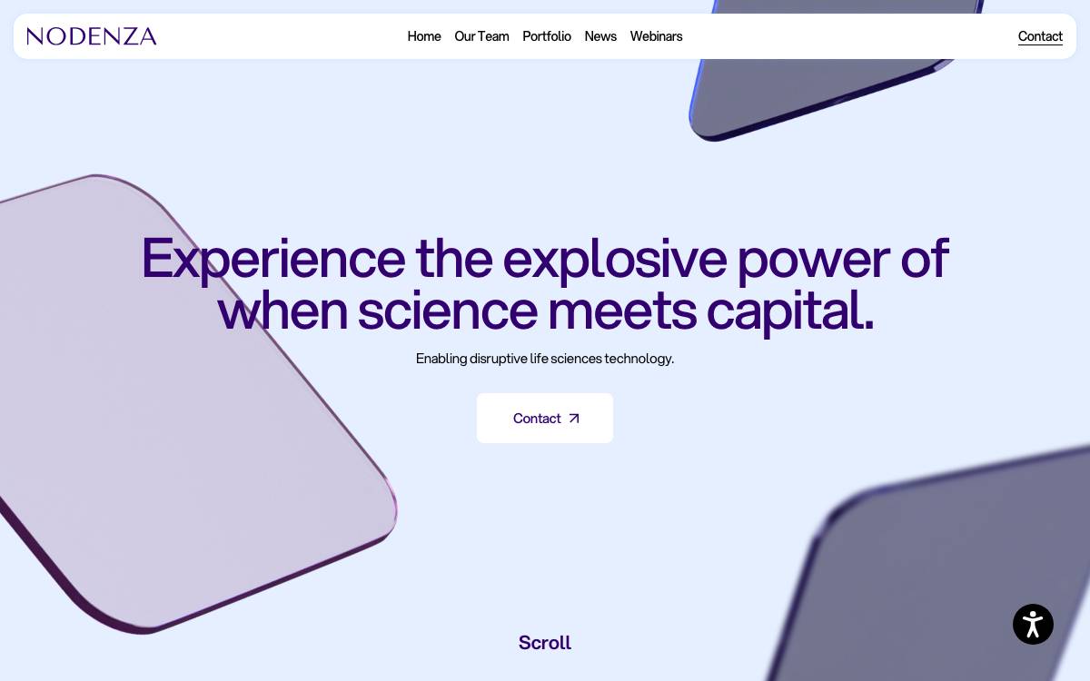 Nodenza Venture Partners website preview