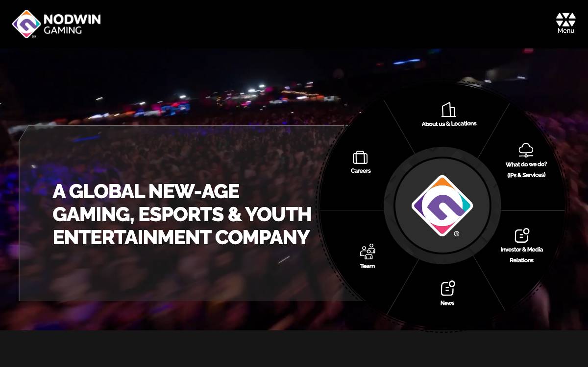 NODWIN Gaming website preview