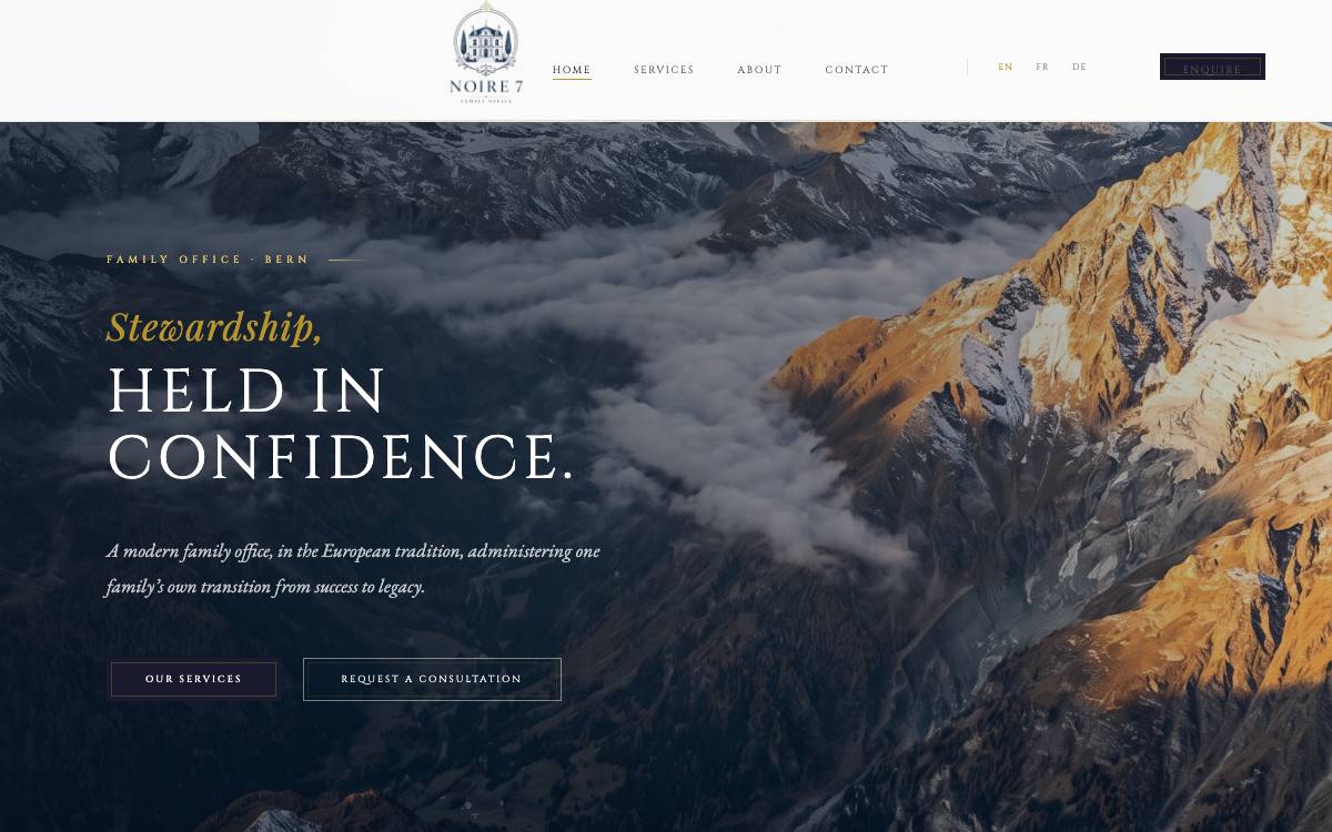 Noire Group website preview