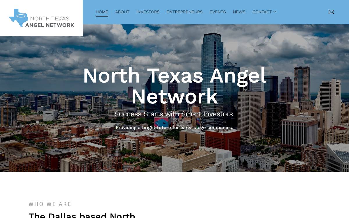 North Texas Angel Network website preview