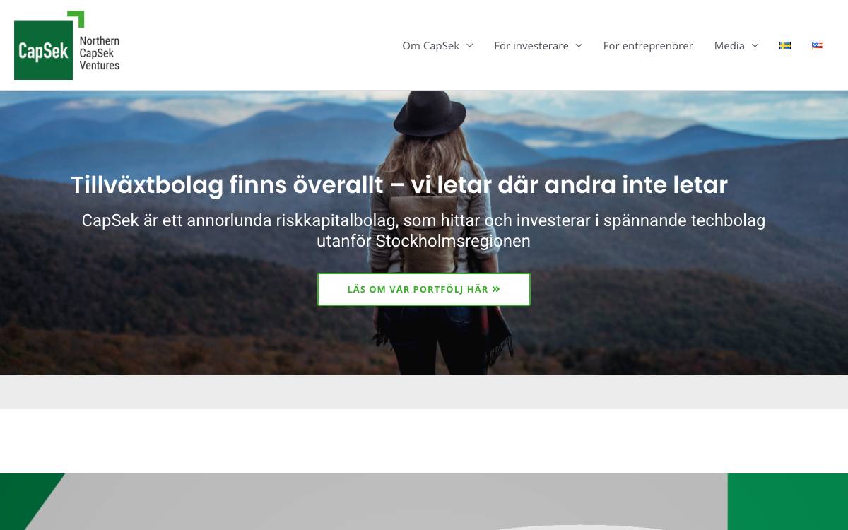 Northern Capsek Ventures website preview