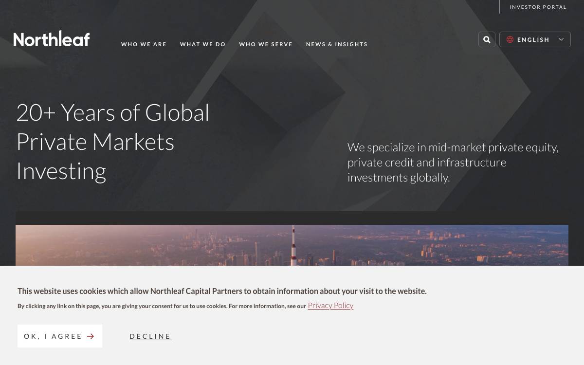 Northleaf Capital Partners website preview