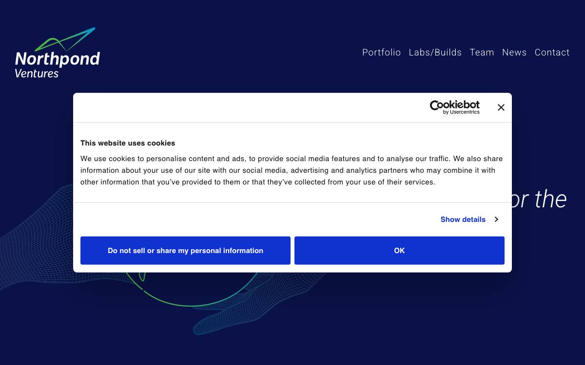 Northpond Ventures website preview