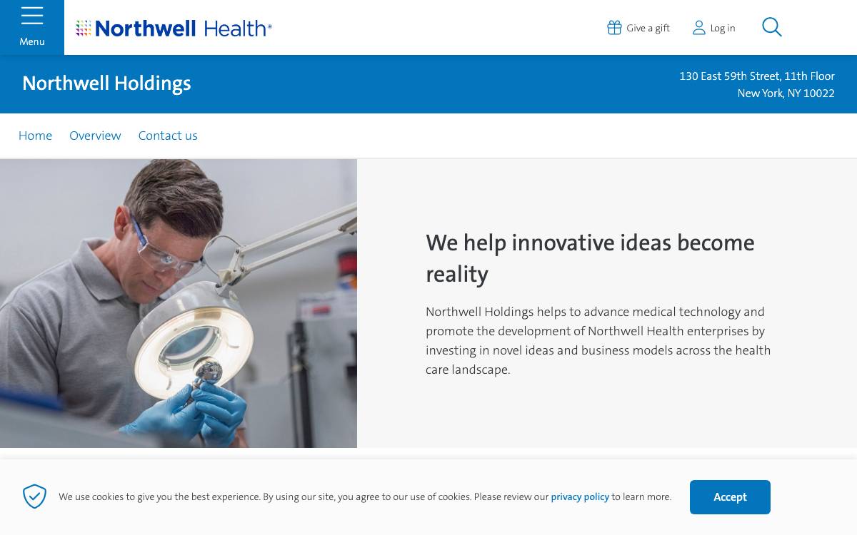 Northwell Holdings website preview