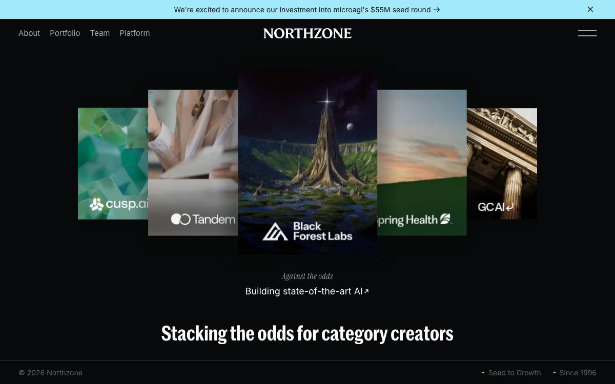 Northzone website preview