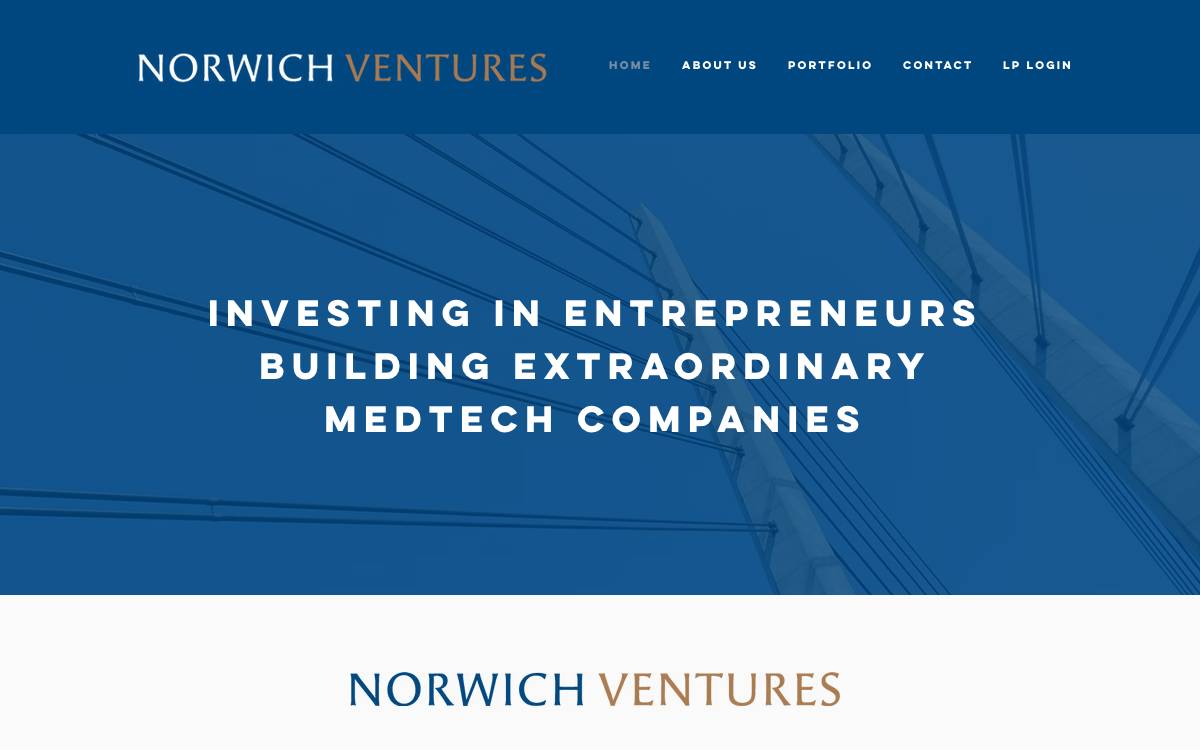 Norwich Ventures website preview