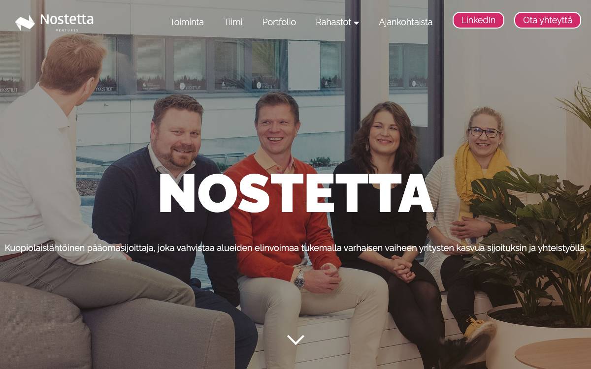 Nostetta Ventures website preview