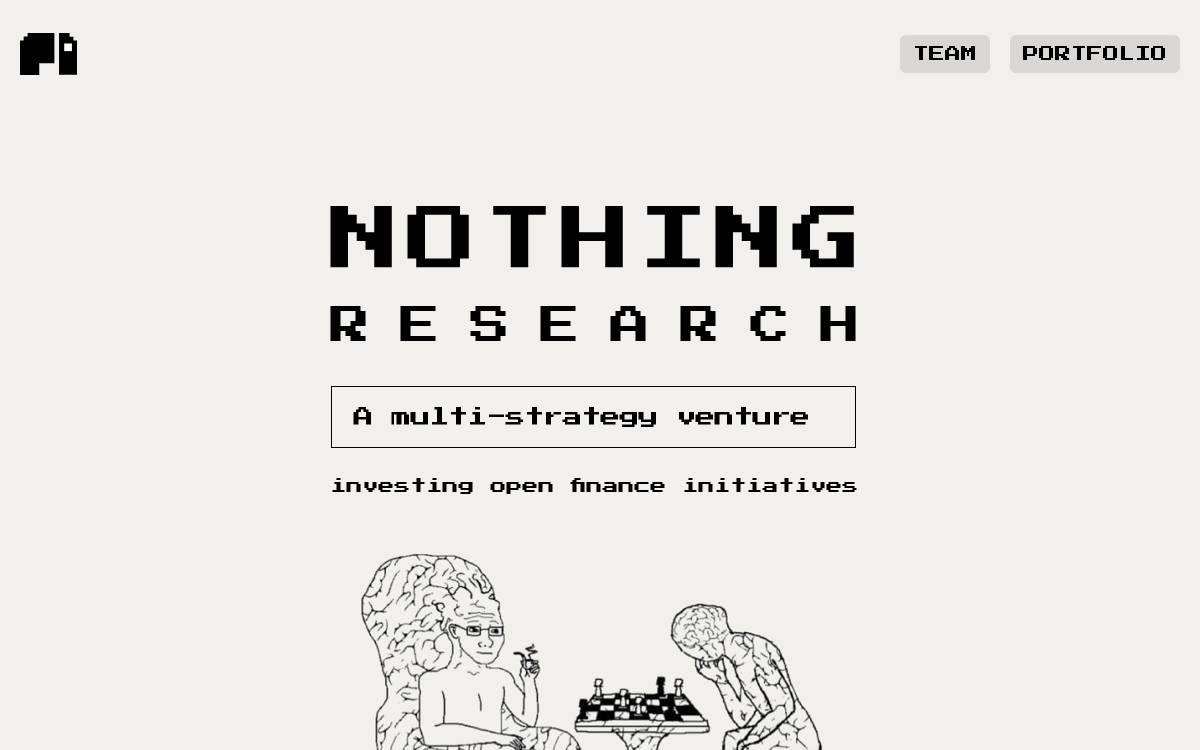 Nothing Research website preview