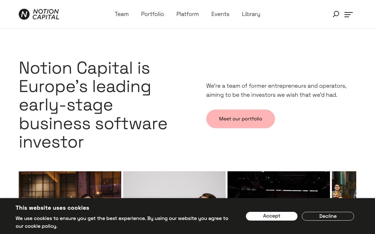 Notion Capital website preview
