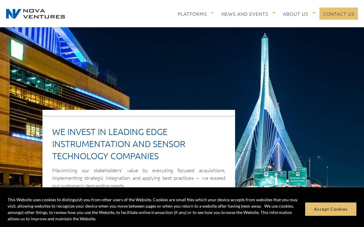 Nova Ventures website preview