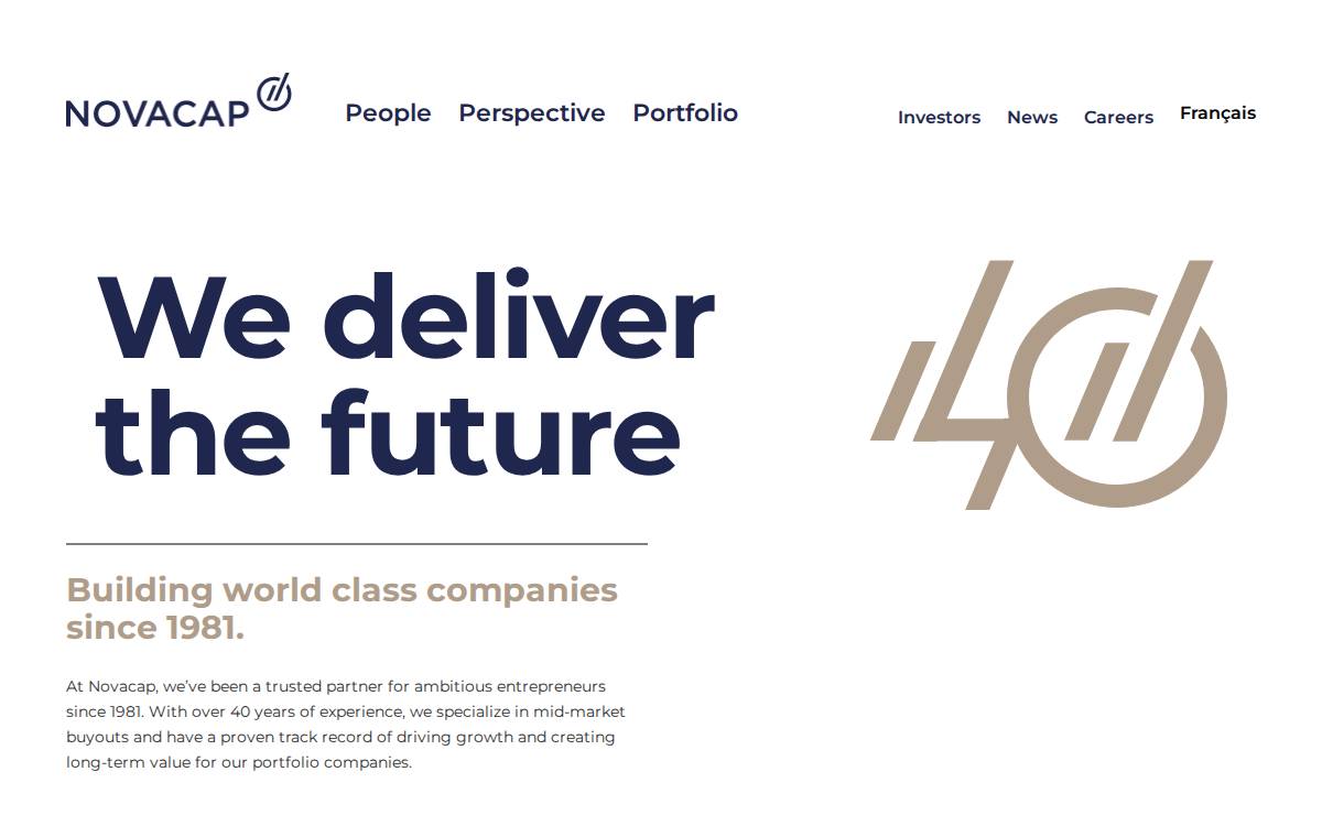 Novacap website preview