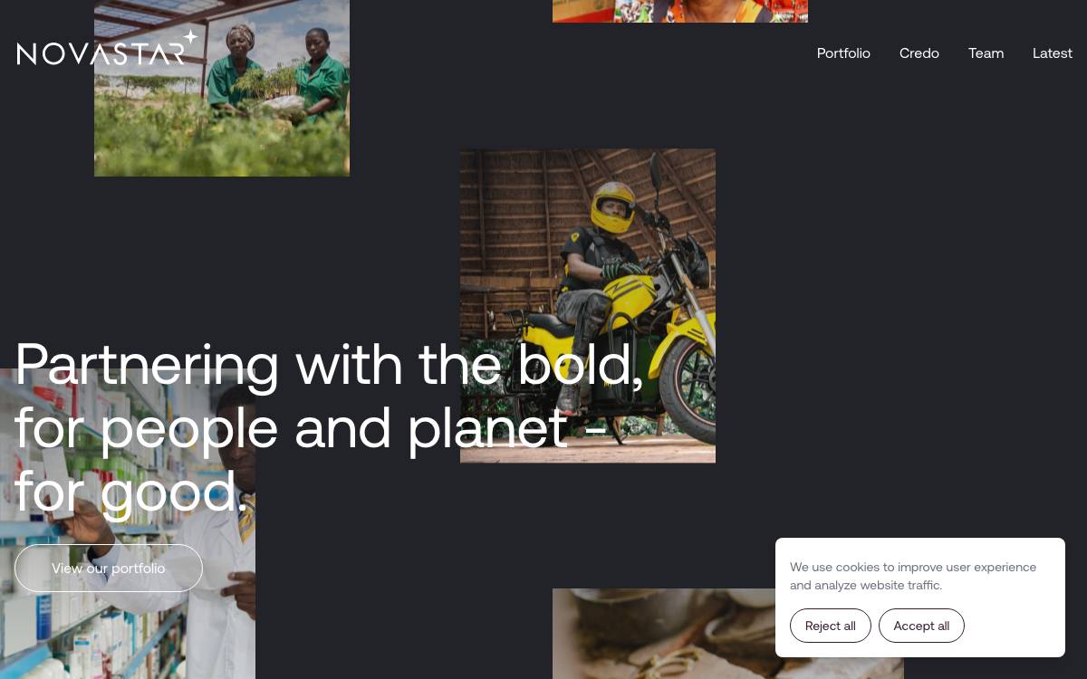 Novastar Ventures website preview