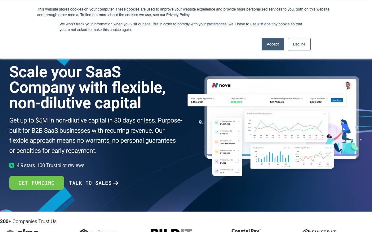 Novel Capital website preview