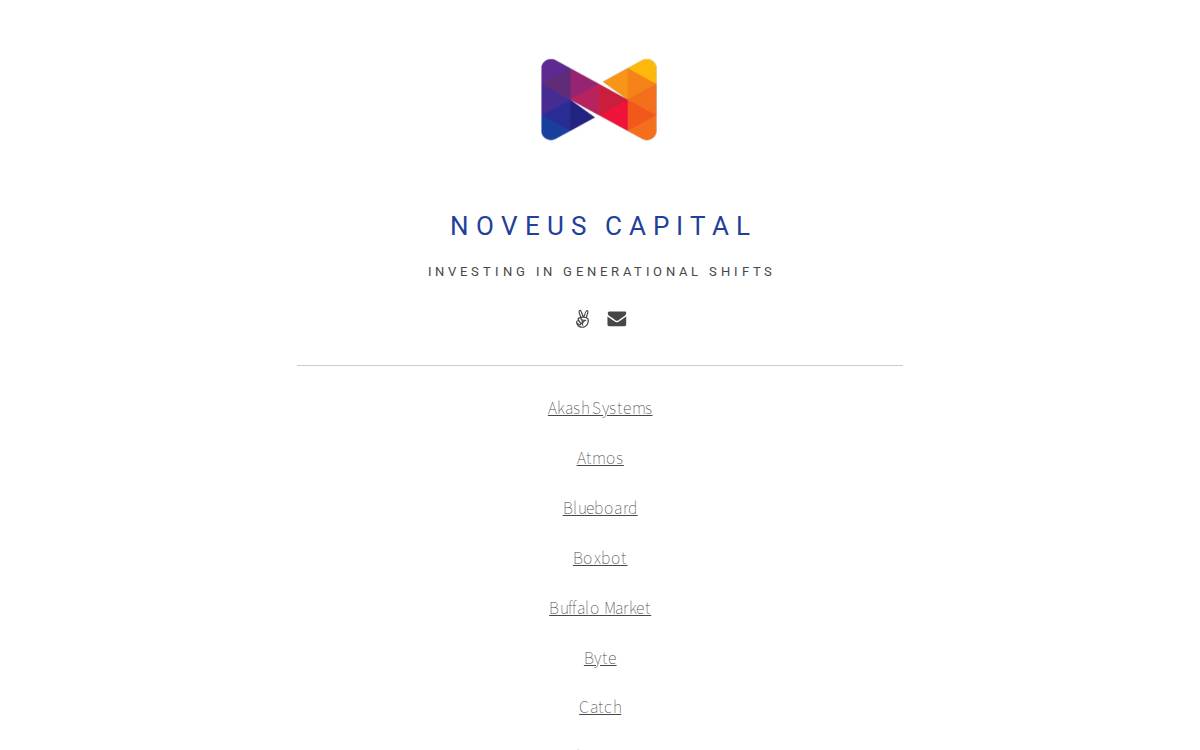 Noveus Capital website preview