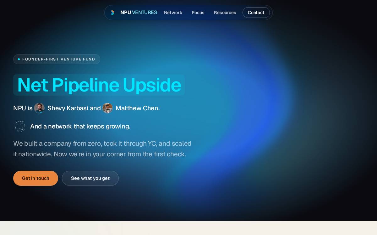 NPU Ventures website preview