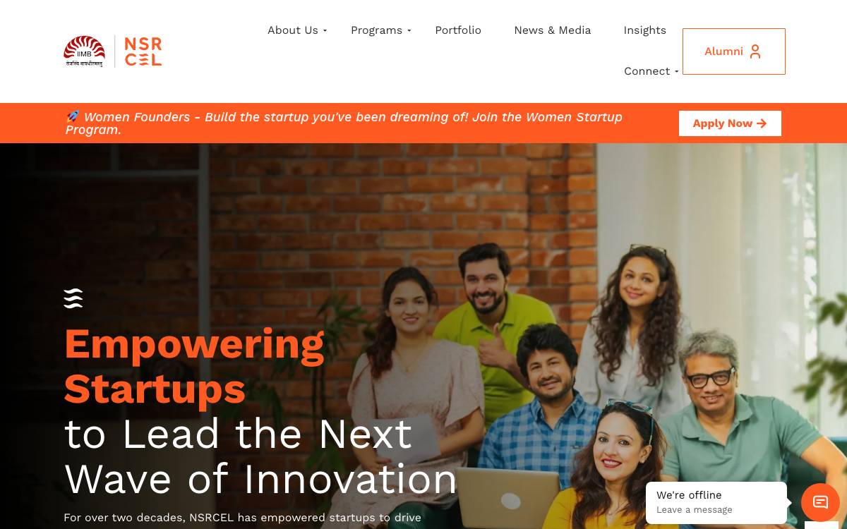 NSRCEL website preview