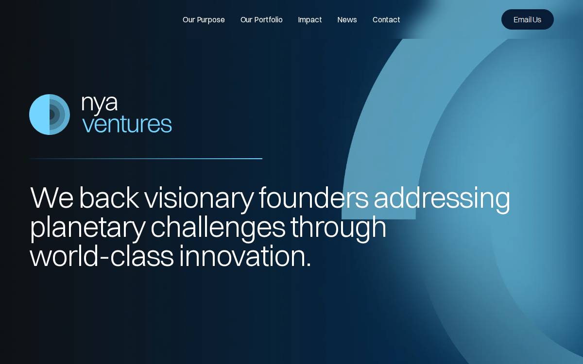 NYA Ventures website preview
